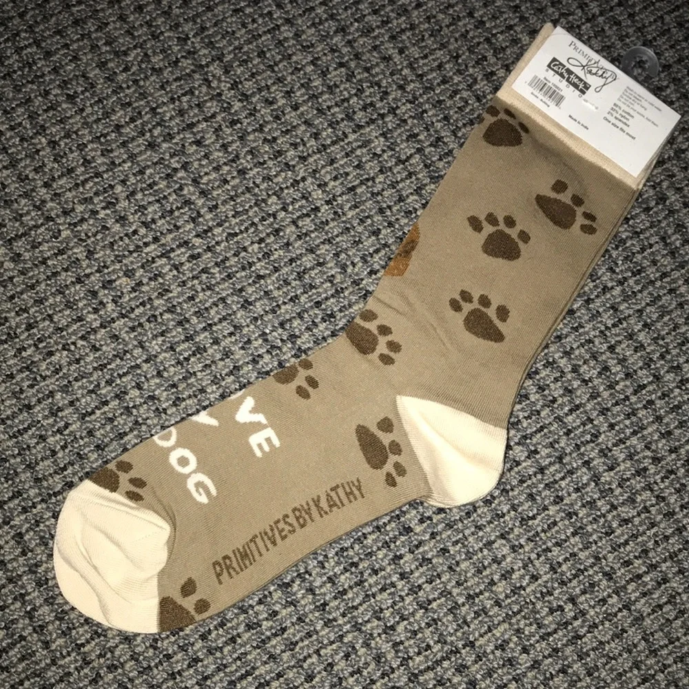 Primitives by Kathy Tan‎ Bulldog Print Socks